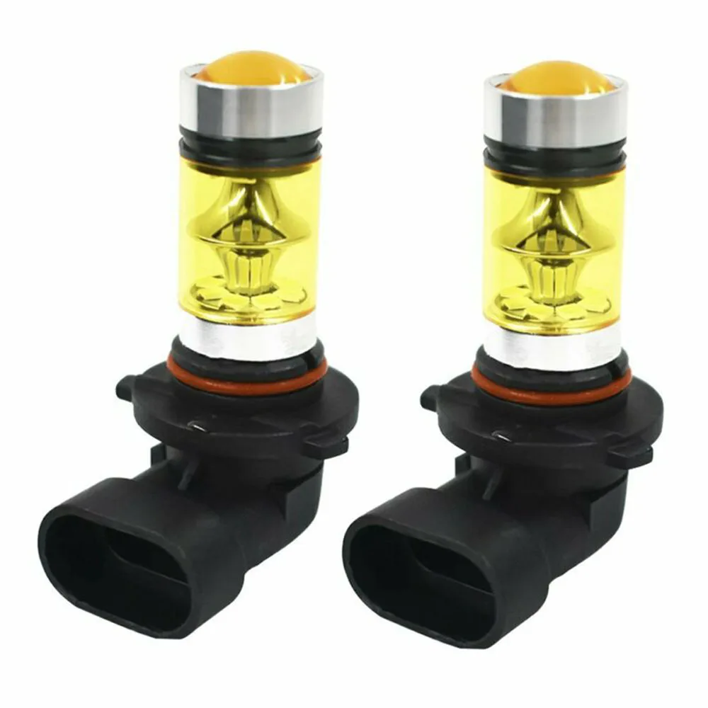 100 Вт Φ 3000K Замена Противоударная 1 пара 9006/HB4 желтая 360 градусов автомобильные лампы DC 12V DRL детали лампы