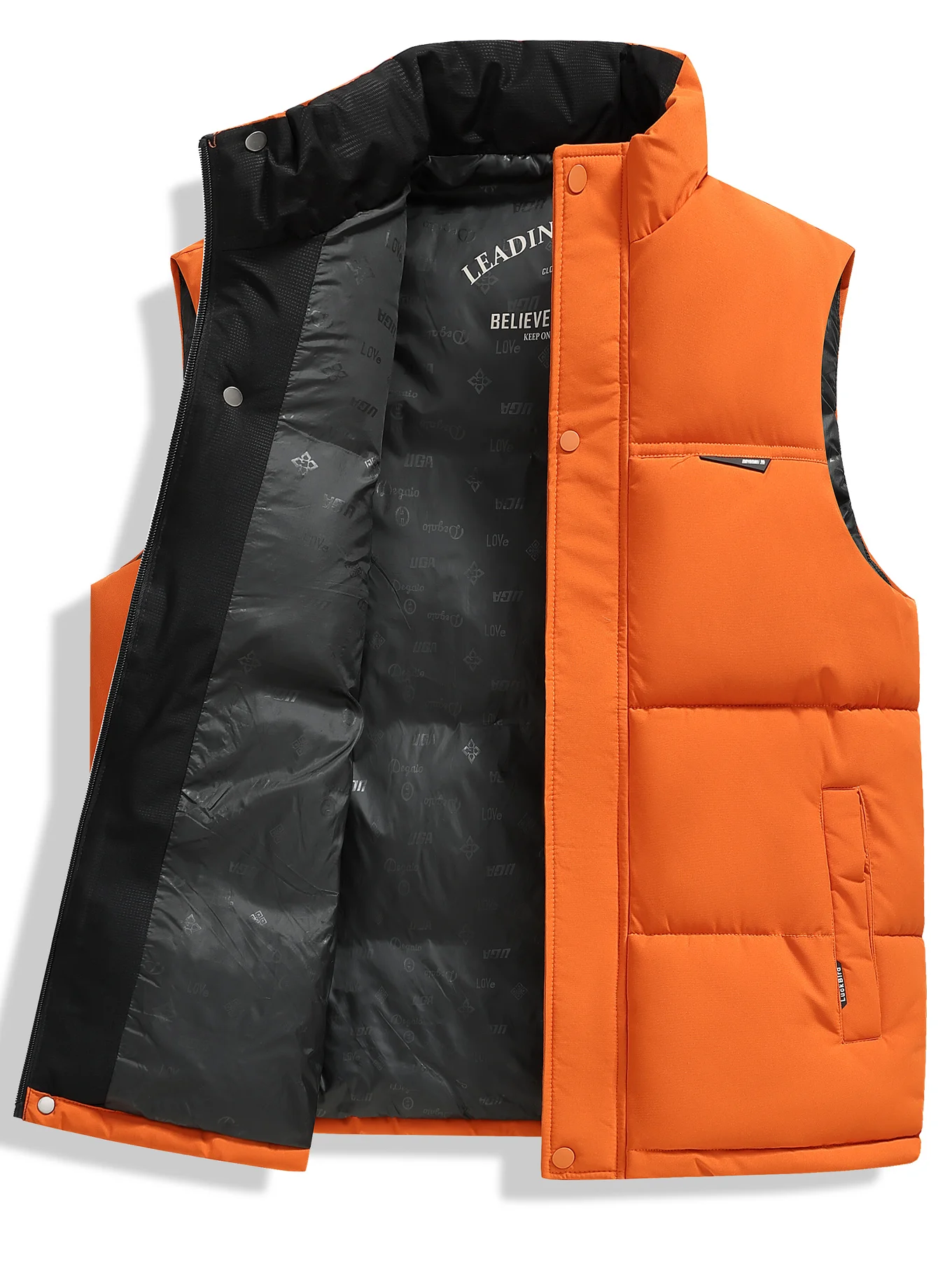 2026 New Cotton Vest Thickened Warm Winter Top Vest Outdoor Leisure Sports Vest Men's Zipper Pocket Men's Wear