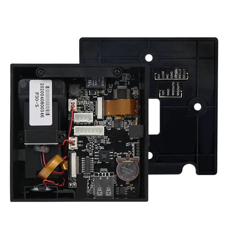 Máquina de asistencia con huellas dactilares + 10 tarjetas, Control de acceso, grabadora de reloj de tiempo eléctrico, gestión de datos USB, grabadora de reloj de tiempo