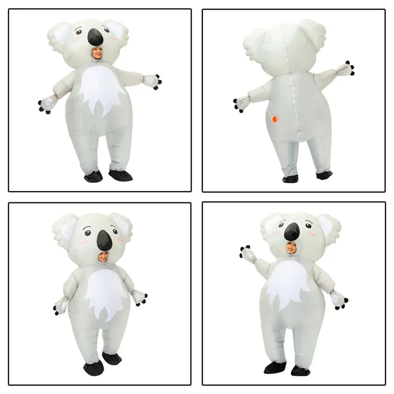 Simbok Anime Halloween Party Cosplay Costume Koala Inflatable Costume Animal Mascot Carnival Funny Fancy Dress Up For Adult }