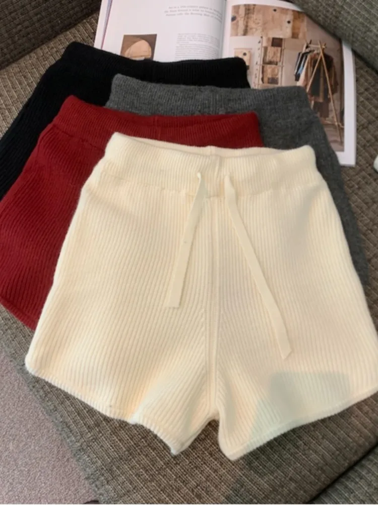 ay Gestrickte Thiened Winter Ort Hosen Damen Spor Hohe Taille A-Linie Boot Cut Boting Strumpfhosen Ci Walk Casual Hosen