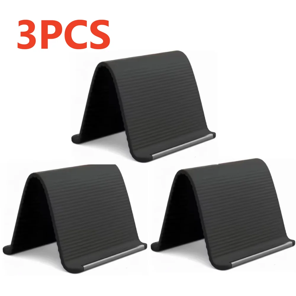 3/1PCS Flexibler, faltbarer Silikon-Telefonhalter, tragbar, verstellbar, MultiAngle-Desktop-Ständer für iPhone, Laptop, Tablet, Heimbüro