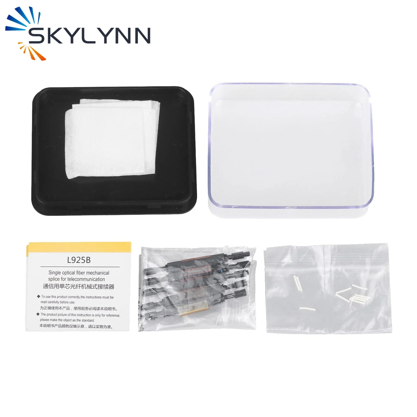 5pcs L925B Fiber Optic Quick Connector Fiber Rapid Connection for 0.25mm bare fiber or 0.9mm pigtail