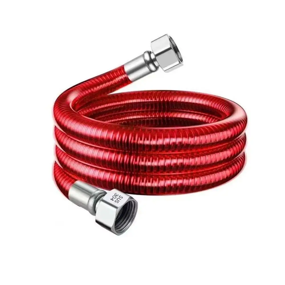1Pcs New 20/30/40/50cm Water Heater Hose 304 Stainless Steel Handheld Heater Pipe Flexible Universal Corrugated Pipe