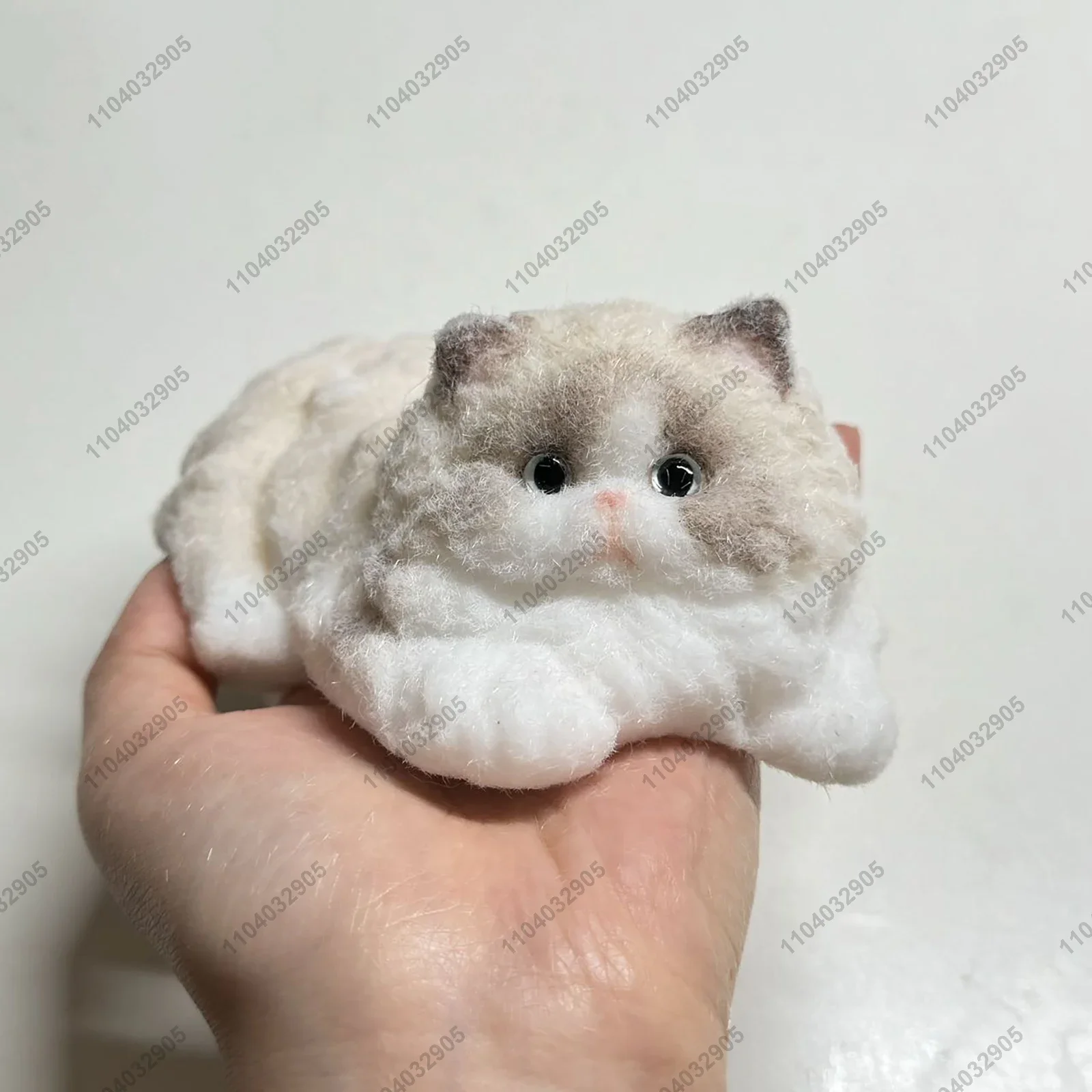 Longhair Cat Kitty Taba Squishy Silicone Persian Cat Handmade Kitten Squeeze Toy Mochi Toy Hand Relax Stress Release Gift Toy