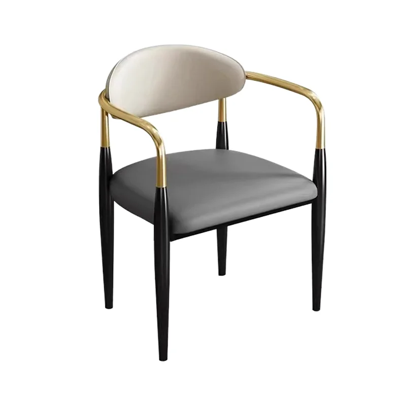 

@#High Quality Metal Frame Upholstered Dining Chair Leather Dining Room Furniture Chairs for Kitchen Livingroom