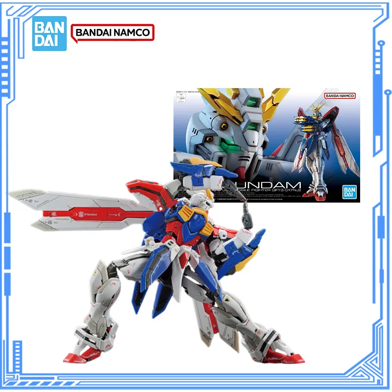 

Bandai Genuine Gundam Model Kit RG 1/144 GF13-017NJⅡ God Gundam Action Figures Assembly Model for Children Toys Christmas Gifts