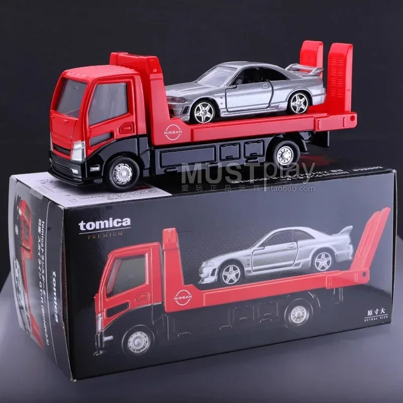 Takara Tomy Tomica Premium Transporter Nissan GTR R33 Fahrzeug legierung Kraftfahrzeug Druckguss Metall Modell Kinderspiel zeug für Kinder Junge