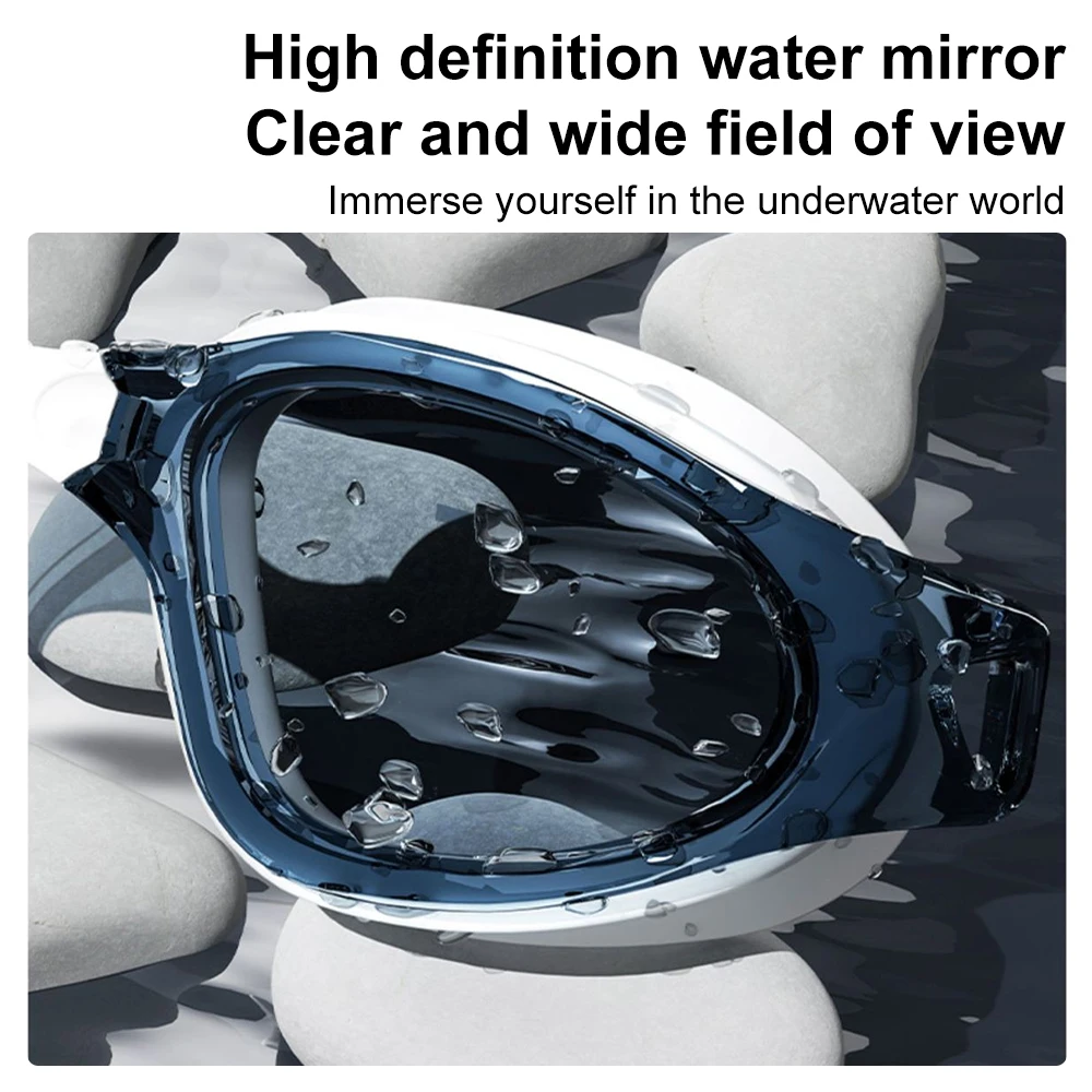 Professional Swimming Goggles Cap HD Waterproof Anti Fog Silicon Water Racing Sports Equipment for Men Swimming Cap Swim Eyewear