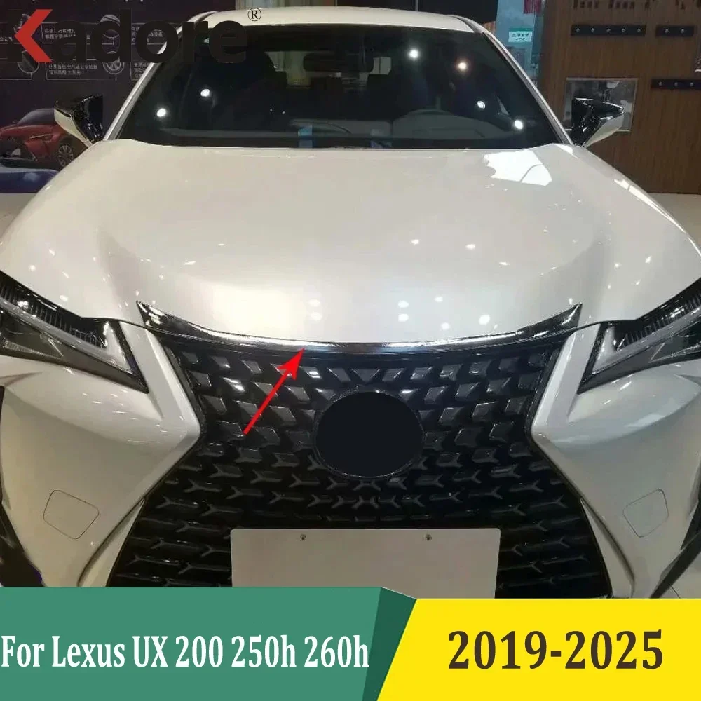 

For Lexus UX 200 250h 260h 2019-2025 Front Hood Engine Decorative Cover Trim Grille Hood Lid Strip Car Exterior Accessories