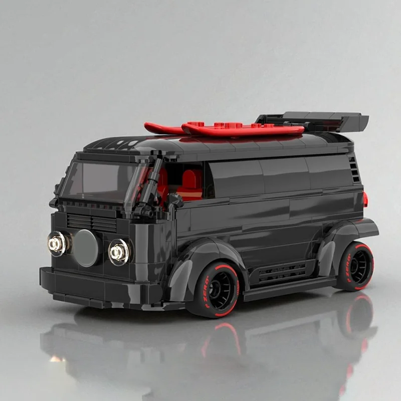 

449PCS MOC City Champions Super Car Volkswagen Transporter T2 Widebody Model Technology DIY Assembly Building Blocks Gift Home