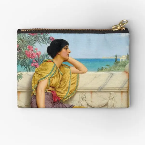 

John William Godward Leisure Hours 1905 Zipper Pouches Socks Wallet Key Men Packaging Pocket Money Coin Bag Women Storage Pure