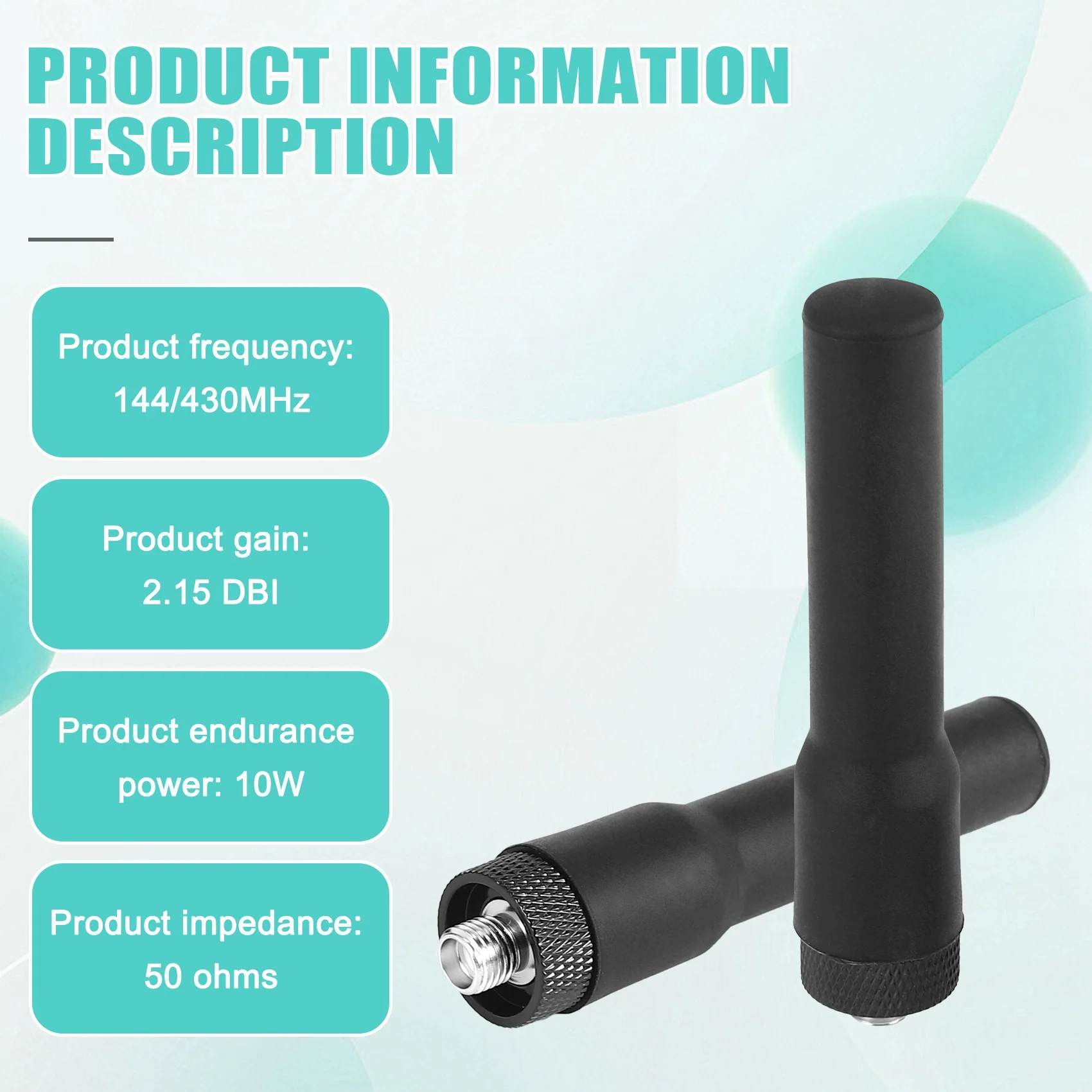 ATP5 Walkie Talkie Soft Antenna -20 Mini Short Aerial SMA-F Dual Band VHF UHF for UV-K6 UV-21 UV-17 UV-18Pro Max Radio D