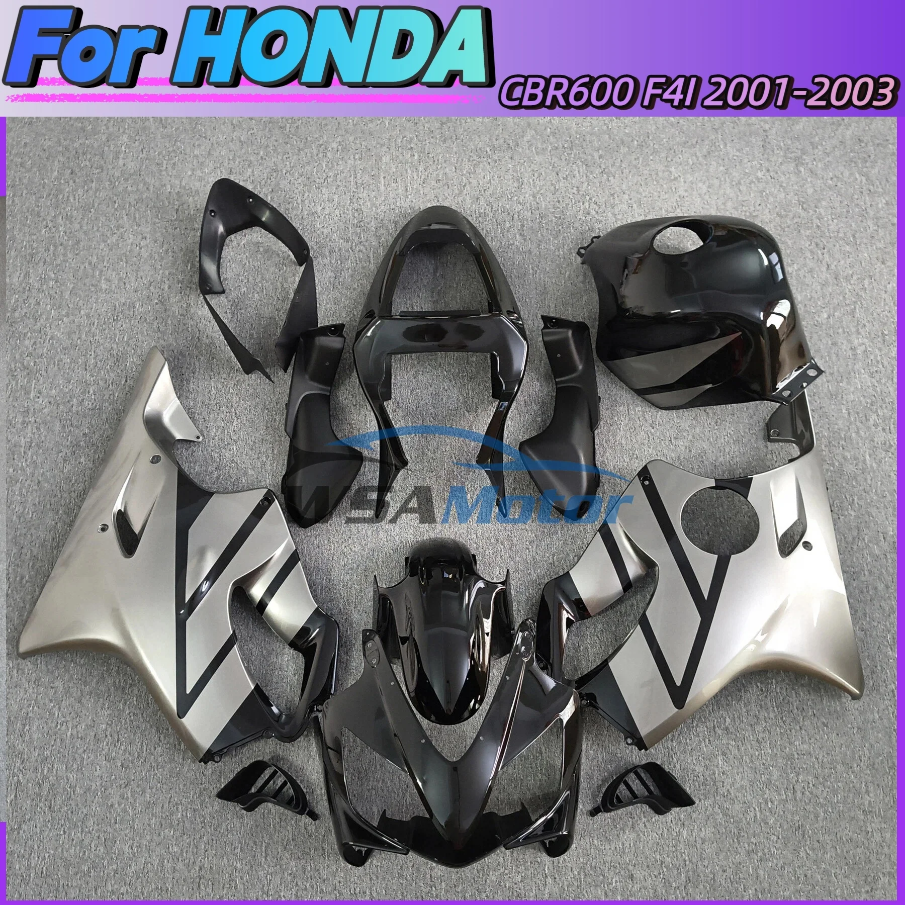 Motorcycle Unpainted INJECTION Fairing Bodywork For Honda CBR600F4I 2001 2002 2003