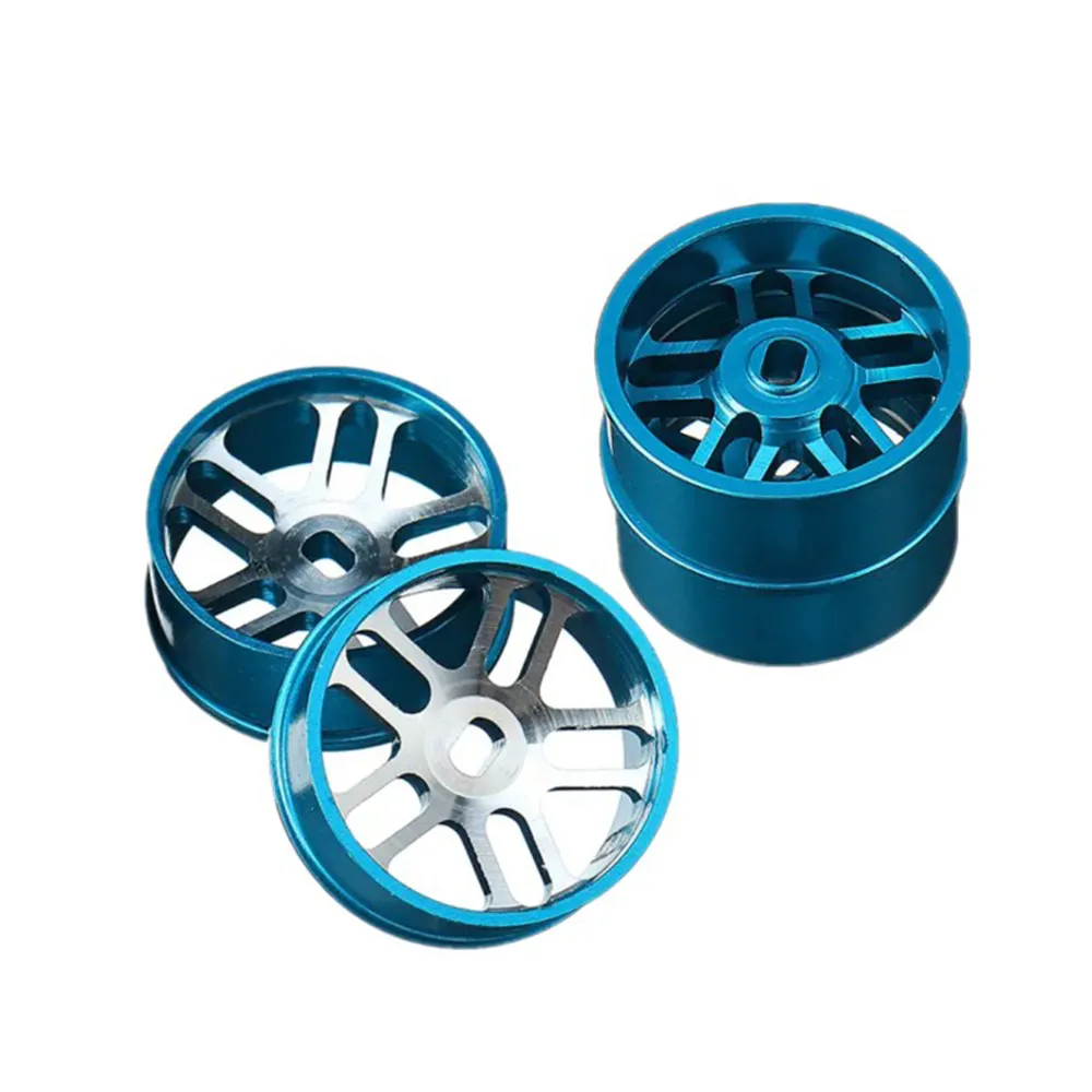 4Pcs Metal Alloy Wheel Hub 1/28 MINI-Z MR-03 AWD IW04M MINI-Q MINI-D,1/28 For Wltoys P929 P939 K969 K979 K989 K999 Upgarde Part