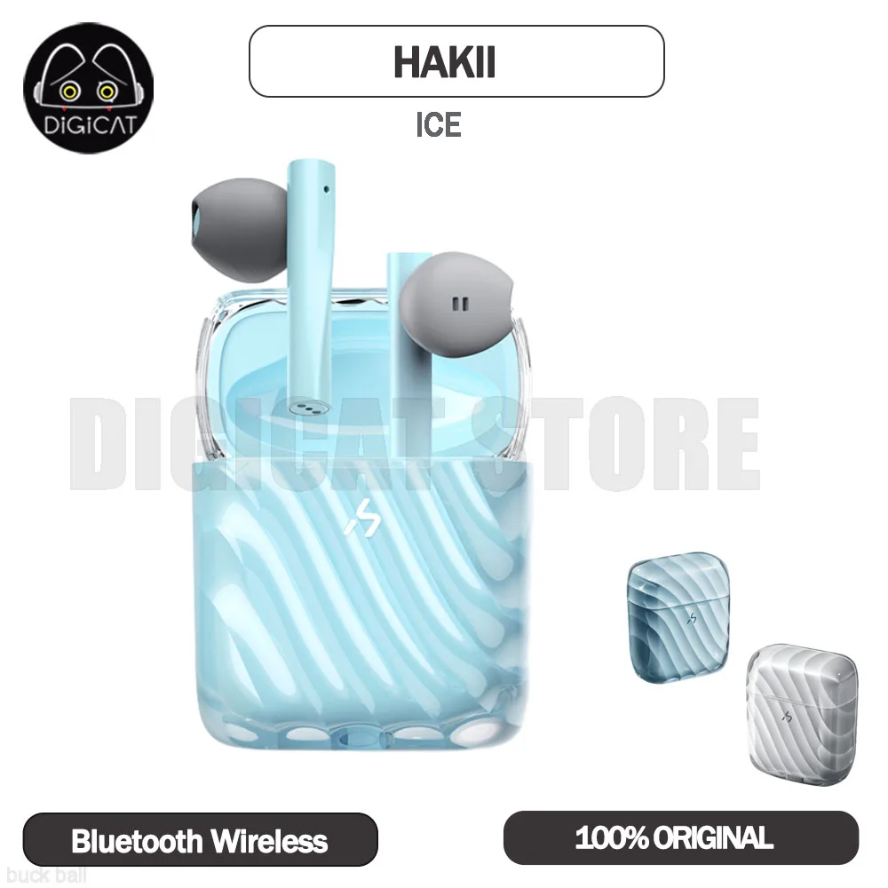 

Беспроводные наушники Hakii ICE Bluetooth, TWS наушники-вкладыши с шумоподавлением, наушники IPX4 с 7-часовым воспроизведением, басовый геймерский режим, наушники в подарок