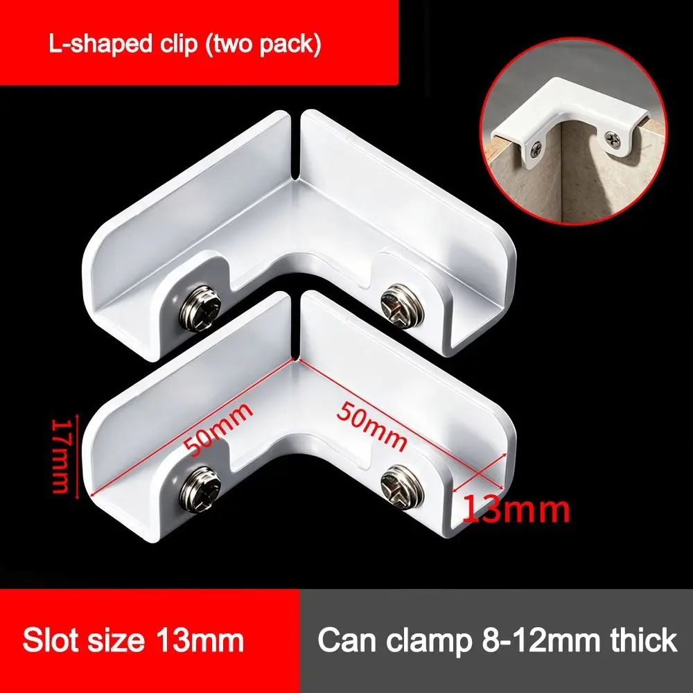 Aluminum Alloy Adjustable Support Leg Bracket Heavy Duty White Glass Tile Fixing Clip Waterproof Rust Resistant Tile Holder