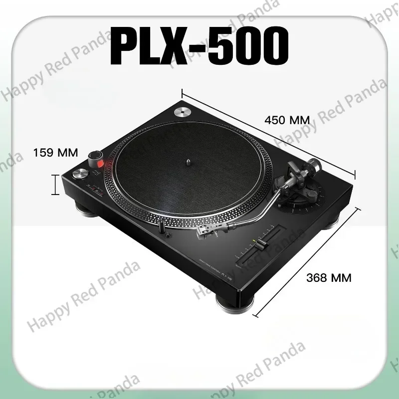 PLX-500 Vinyl Record Player Turntable Home DJ Turntable Including Reproducing Stylus Tip