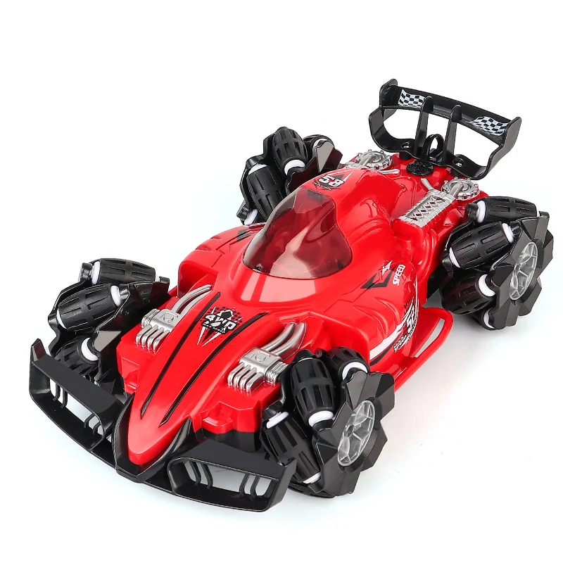 2.4G Rc Spray Stunt Auto Blauw Rood Licht Muziek Model Speelgoed Racing Drift High-Speed Voertuig 360 Rotatie auto Geschenken Speelgoed Voor Kinderen