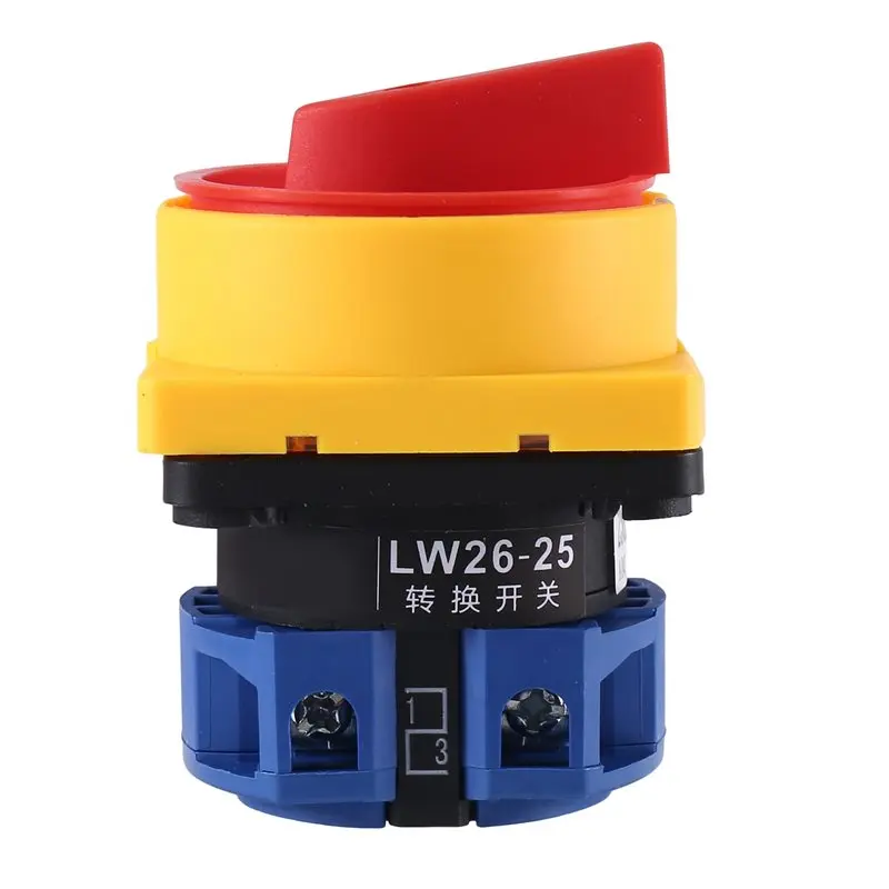 75STO-2X 25A Isolator Switch Changeover Switch 2 Positions Universal Cam Selector Latching Switches 550V 25A