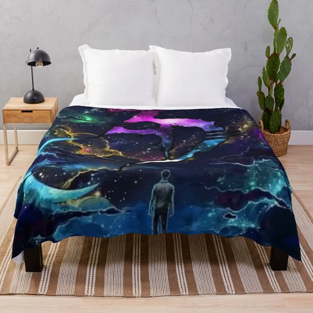 

Zeds dead trippy galaxy Throw Blanket Warm Napping Blanket for Office Couch Bed