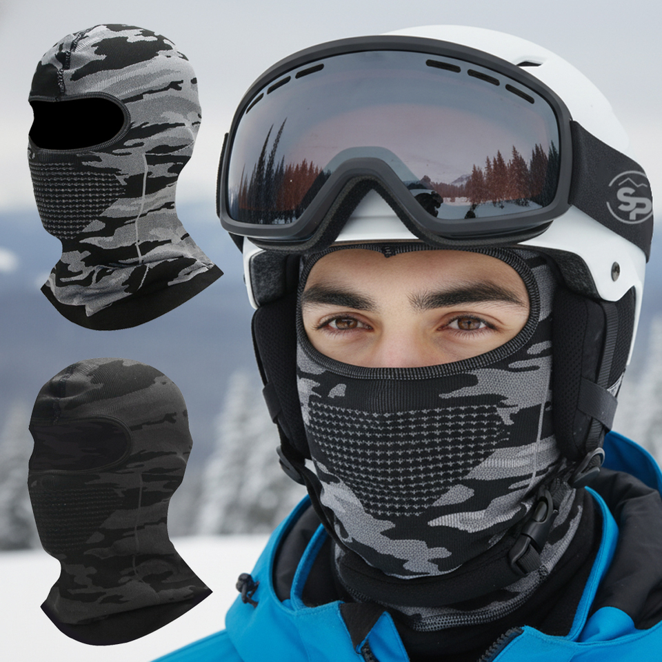  Autumn Winter Warm Balaclava Hat Unisex Elasticity Breathable Full Face Cycling Mask Outdoor Sports Running Skiing Mask Scarf 