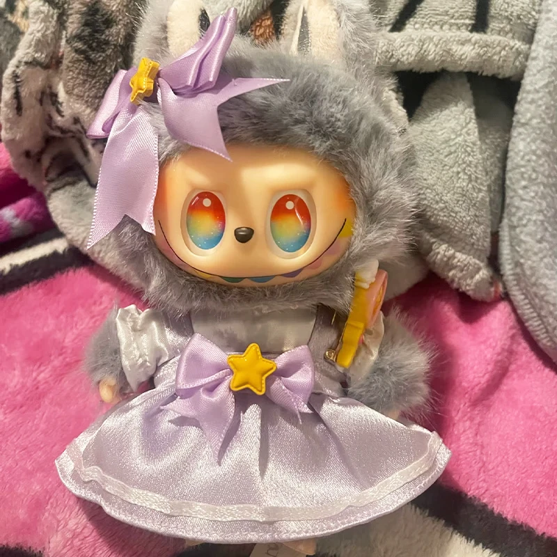 

For 17cm Cute Plush Doll'S Clothes Outfit Accessories For Korea Kpop Exo Labubu Idol Dolls shark onesie Clothing DIY Girl Gift