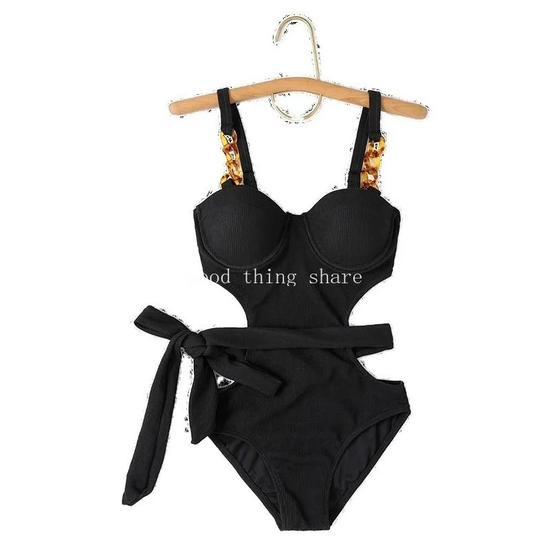 

Bikini Swimsuit Women's One-Piece Gathering Small Chest Steel Bracket Hot Spring Vacation Swimsuit