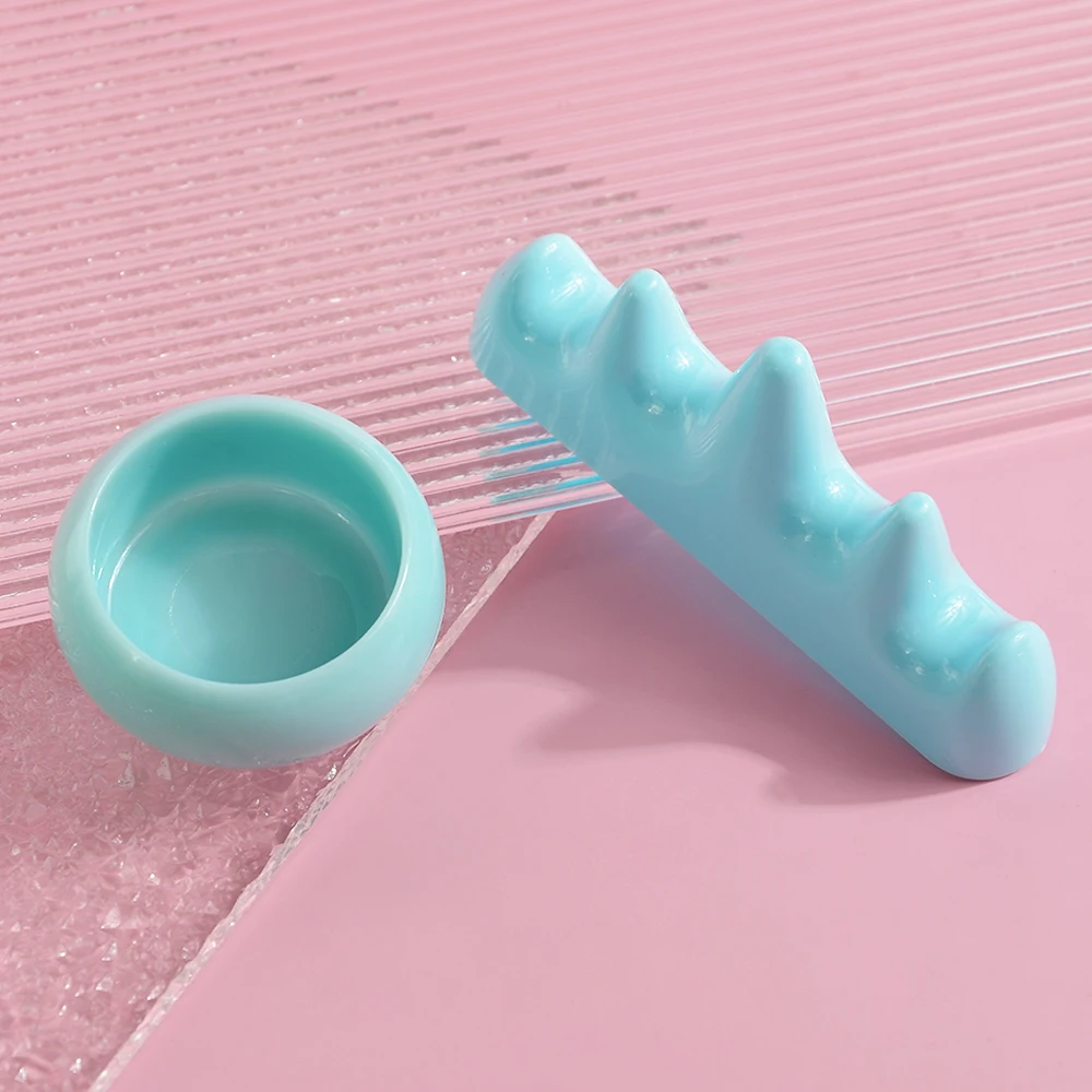 1/5 Set Professionelles Nagelbürsten-Reinigungszubehör, Behälter für Acrylflüssigkeit und -pulver, Nagelbecher, Nagelbürstenhalter, Maniküre-Werkzeuge – Detail 3