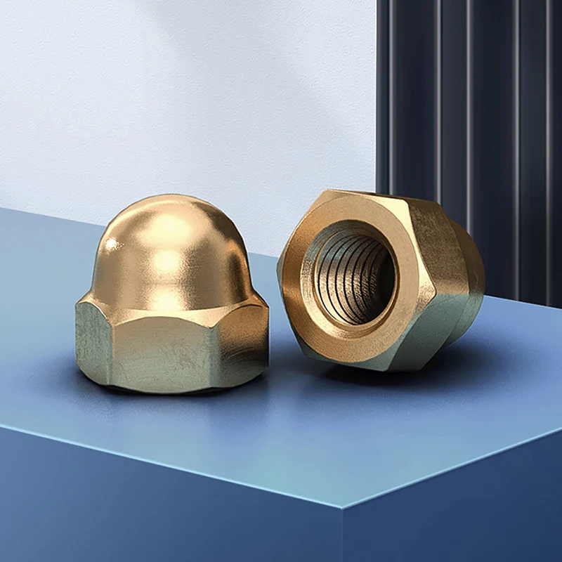 Brass Cap Hex Nuts Decorative M3 M4 M5 M6 M8 M10 M12 M14 M16 M18 M20 Dome Head Cover Semicircle Acorn Nut