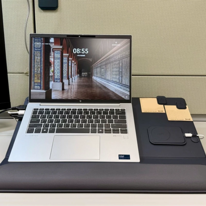 Multifunctional Smart Desk Mat Customized Magnetic Function Height Adjustable Foldable Desk Stand Laptop Stand Office Workbench