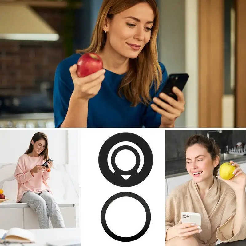 Силиконовое магнитное кольцо, магнитное силиконовое кольцо, держатель для телефона, вращающаяся подставка для смартфона на палец для мужчин, детей, взрослых, семьи