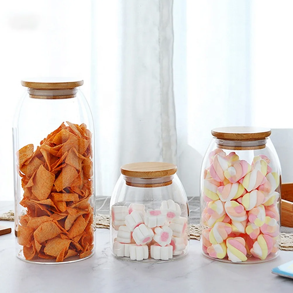 

1pc Sealed Glass Jar 800Ml Storage Container For Tea Coffee Dried Fruits Kitchen Pantry Organization Glass Food Container