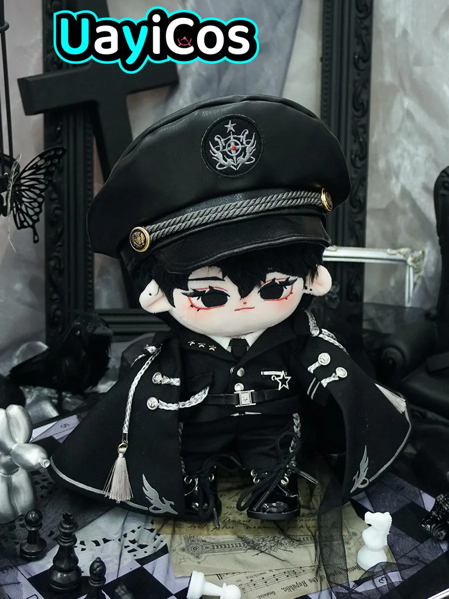 

20cm Doll Clothes Dawn Horn Handsome Guy Fashion Vintage Uniform Cloak Suit Stuffed Plushies Cotton Doll Accessories Anime Toy K