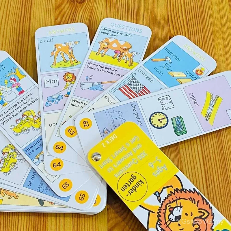 Tarjeta Brain Quest BQ Q & A, 4 cajas, lectura puntual, inglés, preescolar, tarjeta de iluminación en inglés, Libros Livros