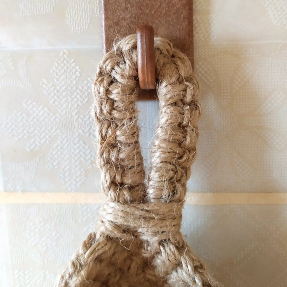 Handwoven Hanging Wall Vegetable Fruit Basket Organizer Container Decor for Kitchen Garden Mount Wall Plant Flower Onion Storage