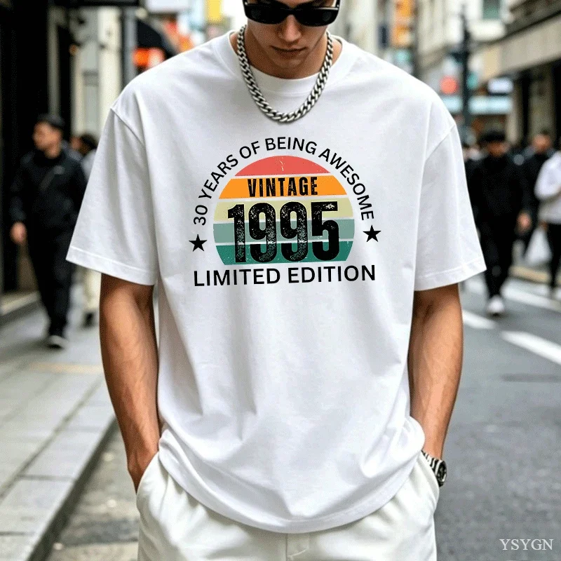 30th Birthday Gift Tshirt Made in 1995 Vintage Tee 30 Years Old Birthday T-shirt 1995 Birthday Gift for Men Women Clothes 2026 N