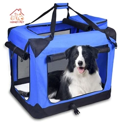 Honey Pet Car Mounted Dog Cage Large Dog Bed Portable Folding Pet Bag Portable Cat Bag Large Capacity Cat And Dog Racing Cage