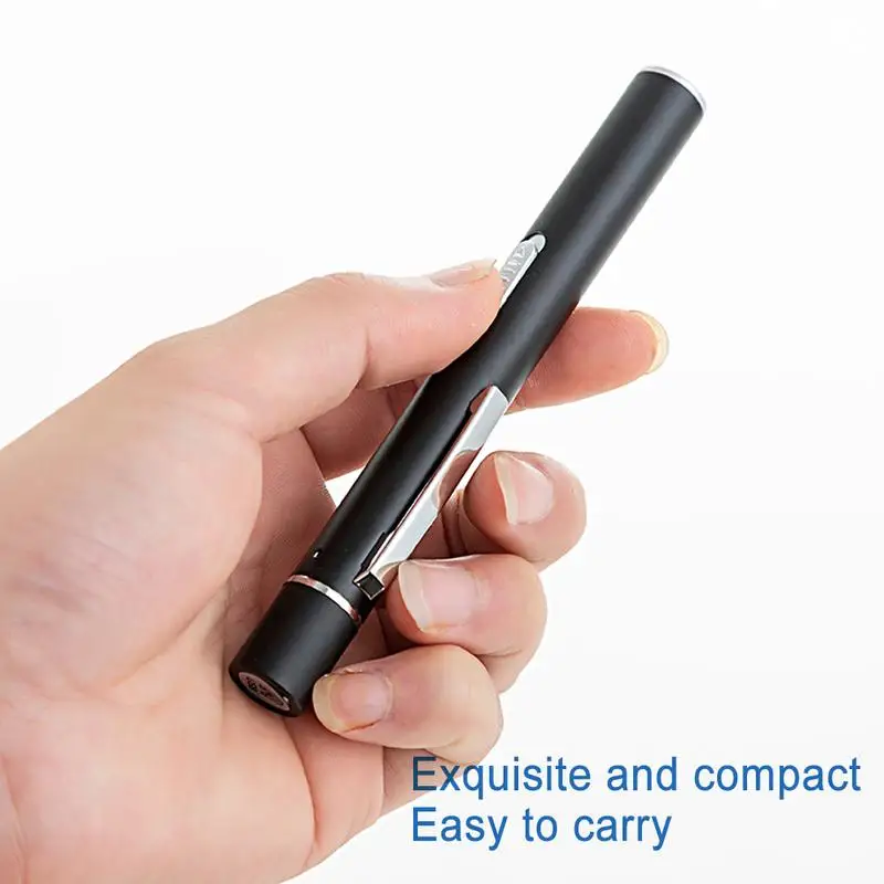 USB Rechargeable Medical Handy Pen Light Mini Nursing Flashlight LED Torch Lamp With Stainless Steel Clip Pocket Led Flashlight