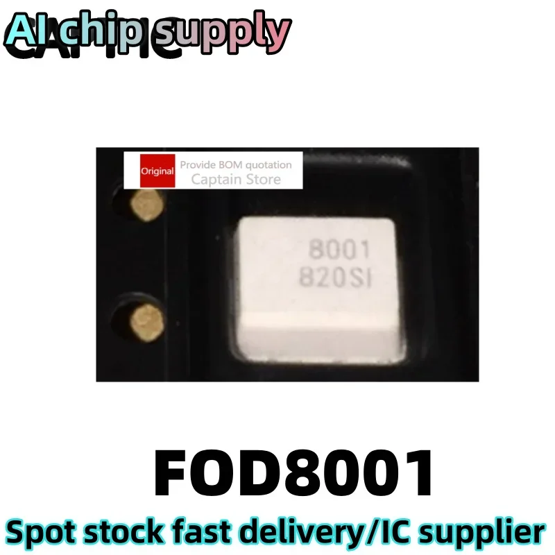 5PCS Optoelectronic coupling FOD8001 F3120 screen printing 8001 optocoupler high-speed coupler SOP8