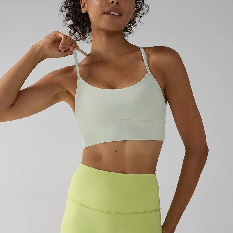 

Women's Fashionable Y Shape Back Fitness Yoga Gym Crop Top Sexy Running Fitness Workout Breathable Shockproof Yoga Bra