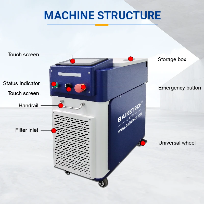 TH-FLC50S JPT 50W Pembersih Laser Mesin Pembersih Laser Serat Pulsa Genggam Pembersih Permukaan Laser Logam Karat