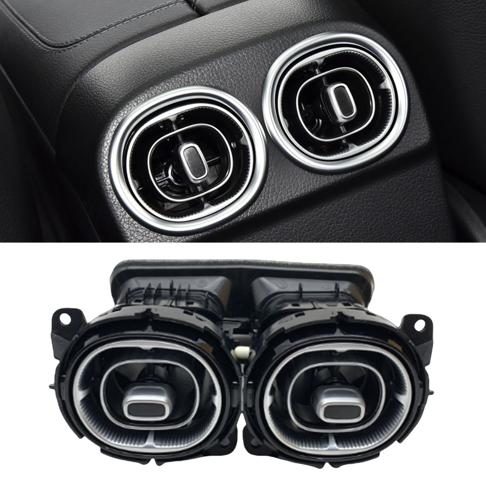 Interior Rear Air Center Vent Outlet Assembly For Mercedes-Benz GLC W254 2023-2024 C-Class W206 2022-2024 Luxury Version