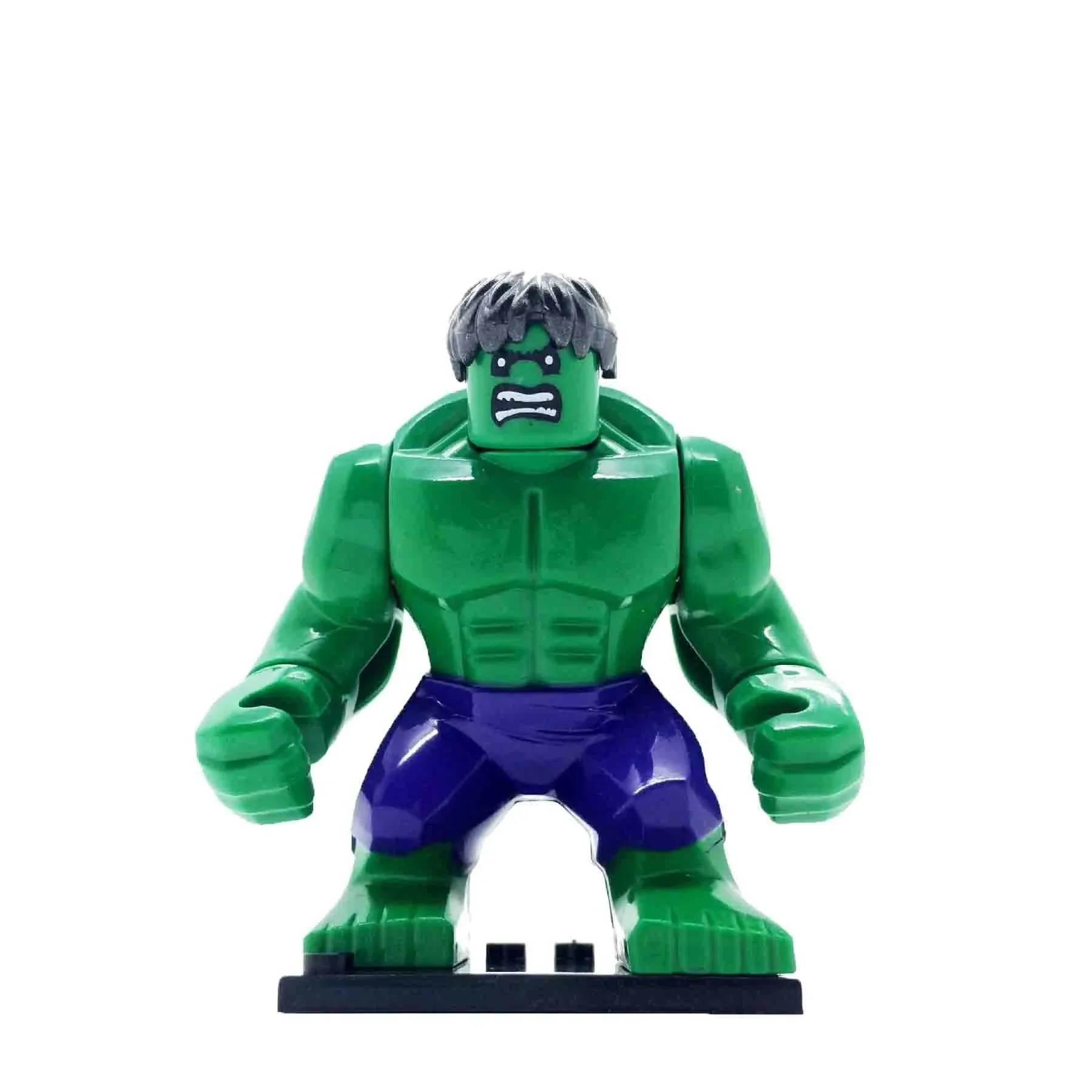 Action Figure Marvel Superhero Mini Building Block Figurine, Hulk, Stone Man, Iron Man, Assembly Block Toy Children\'s Gift