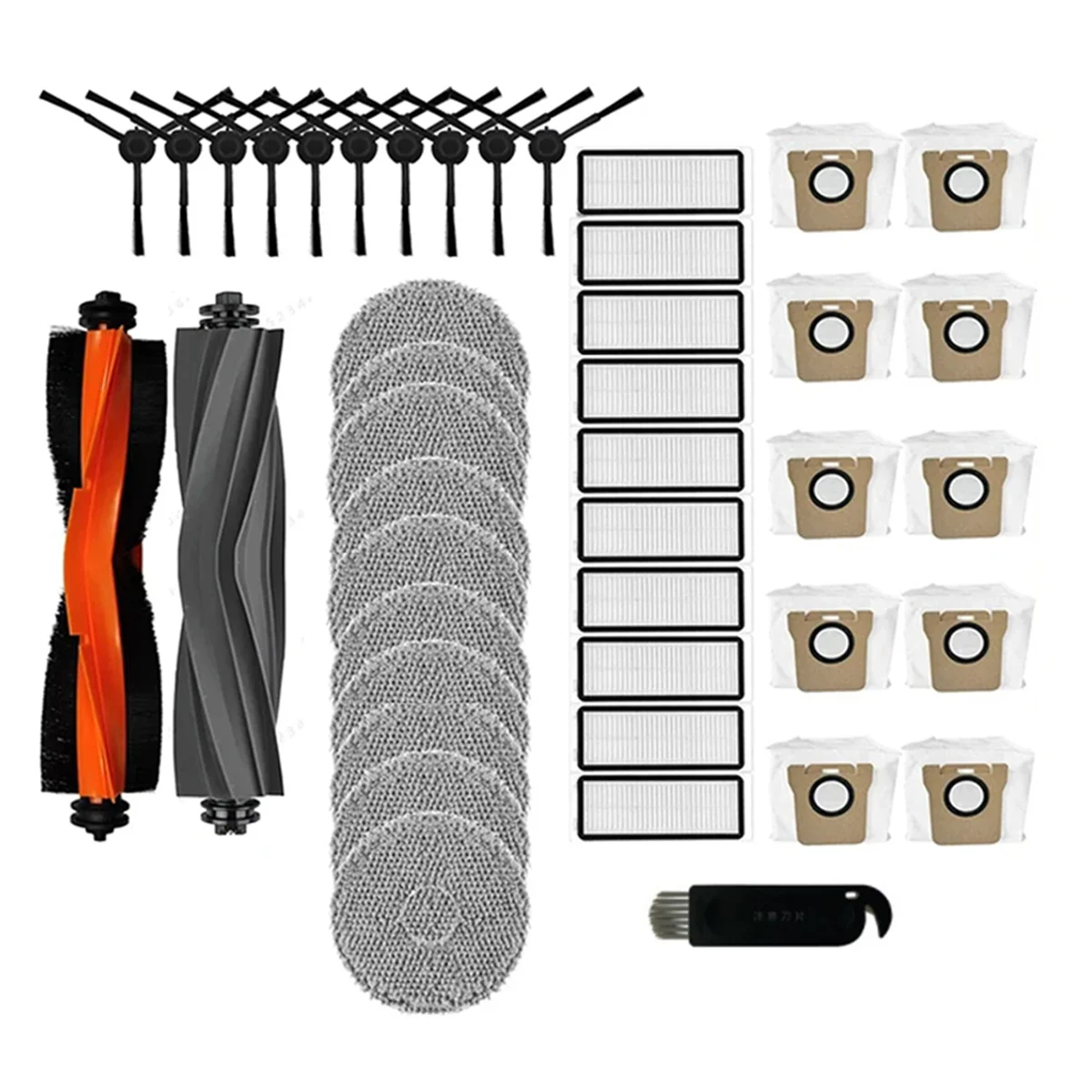 Popular para Dreame L20 Ultra / L30 Ultra / X20 Pro Robot aspirador Cepillo Lateral principal filtro HEPA almohadilla de fregona bolsa de polvo accesorios de repuesto