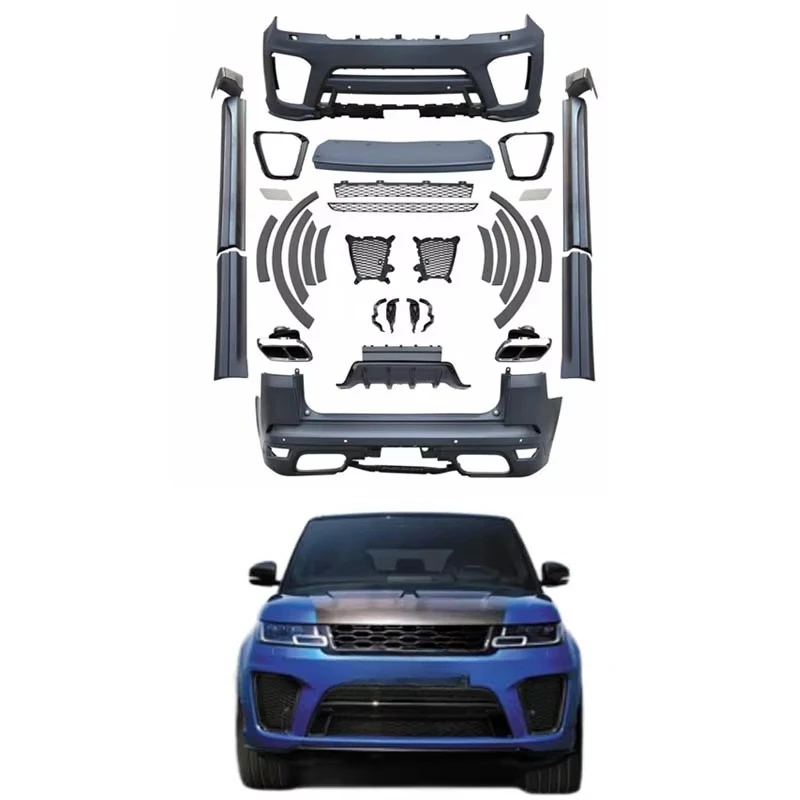 

Sport 2018 Body Kit-2022 SVR Style Exhaust Polypropylene Material Screw-In Modified Car Side Skirt Fenders Bells Perfect
