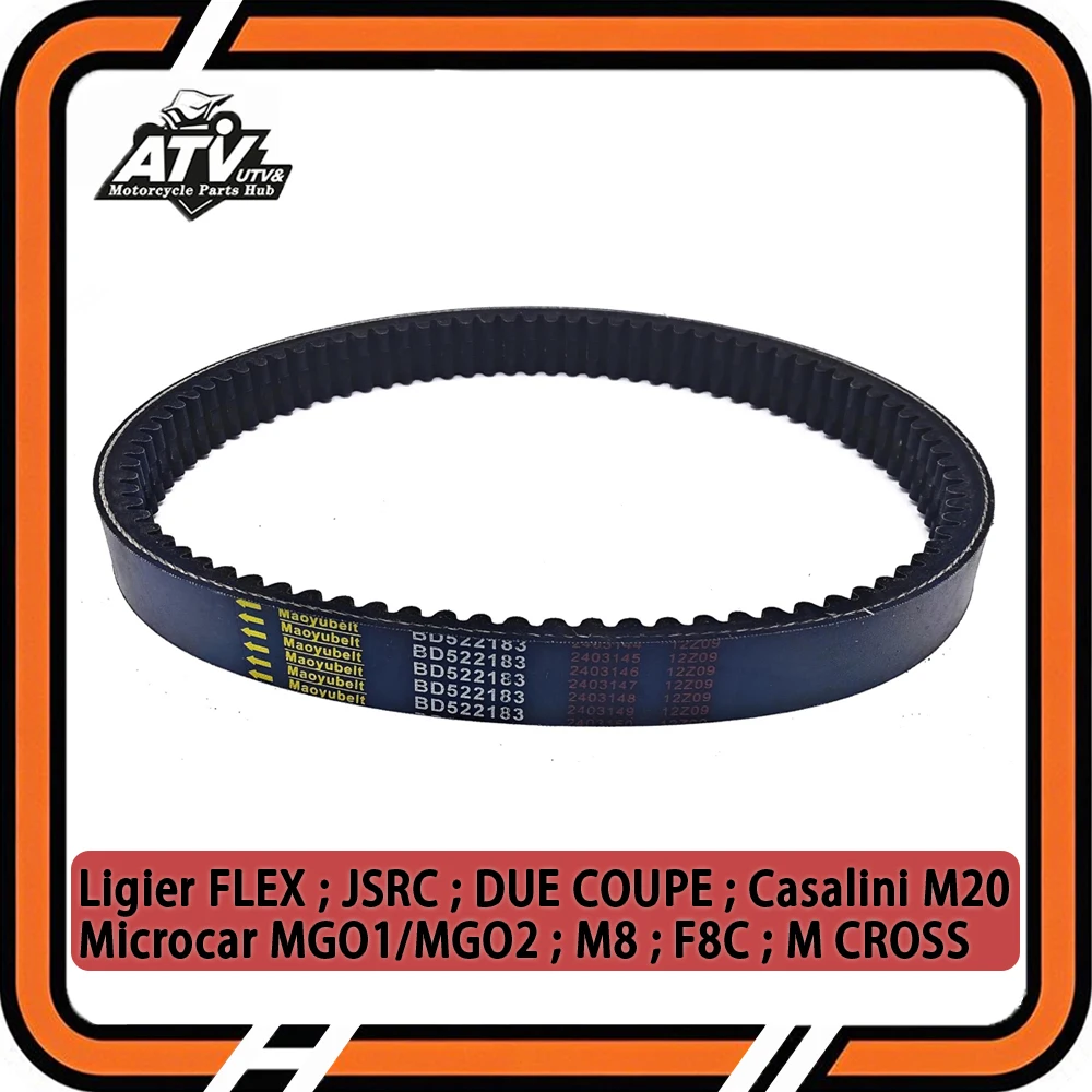 

Drive Belt 926X29 For Ligier JSRC FLEX Casalini M20 Motor DUE COUPE Microcar MGO1 MGO2 M8 F8C Codlice EPCOUR043 BD522183