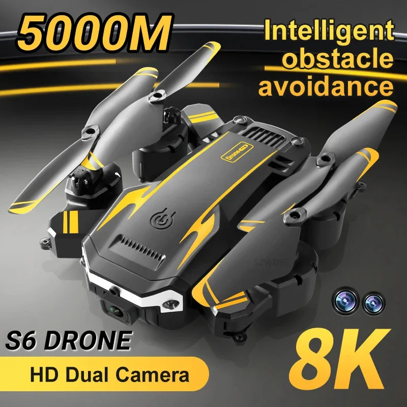 

Бестселлер S6 Дрон 5000M 8K 5G Профессиональная аэрофотосъемка HD Wi-Fi FPV Предотвращение потока препятствий Четыре ротора Игрушечный вертолет