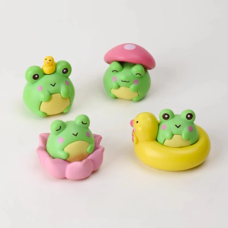 Micro Landscape Creative Summer Little Frog Doll Moss Gardening Decoration Accessories Desktop Miniature Ornament