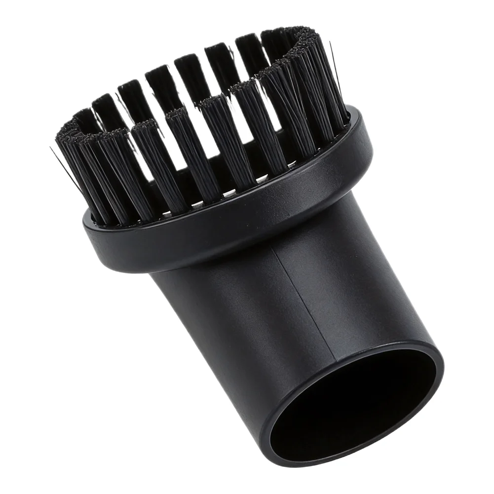 Furniture vacuum cleaner brush 35mm round suction nozzle with horse hair for dust and particle removal from delicate surfaces